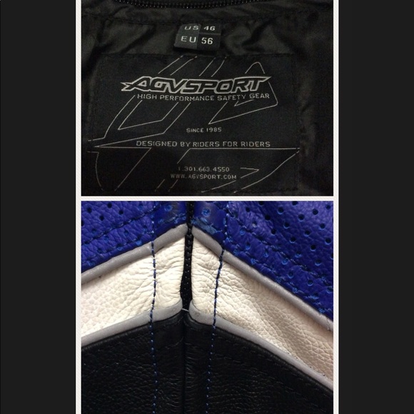 AGV Sport Laguna Leather Motorcycle 🏍 Jacket 😍 - Picture 8 of 8